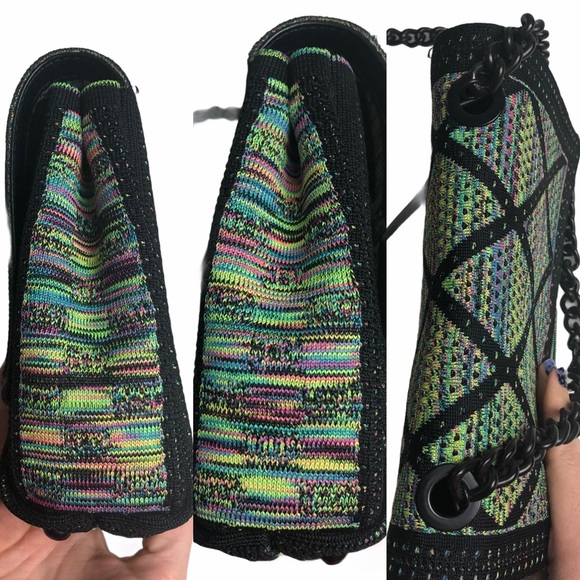 Zara Multi-Color Knit Crossbody/ Shoulder Bag - Picture 7 of 14